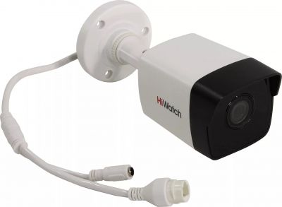 Камера наружного наблюдения IP Hikvision HiWatch DS-I400 6-6мм цветная корп.:белый 
