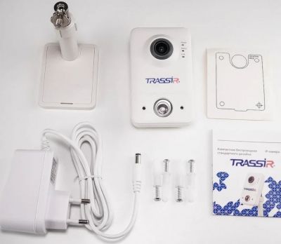 Мини видеокамера IP Trassir TR-D7111IR1W 3.6-3.6 мм цветная 