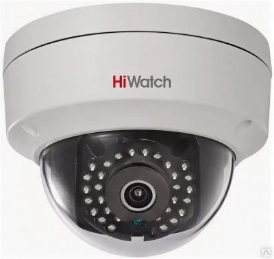 Камера наружного наблюдения IP Hikvision HiWatch DS-I122 4-4мм цветная корп.:белый 